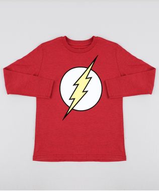 Camiseta-Infantil-The-Flash-Manga-Longa-Gola-Careca-Vermelha-9465486-Vermelho_1