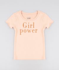Blusa-Infantil-Canelada--Girl-Power--com-Glitter-Manga-Curta-Decote-Redondo-Laranja-Claro-9457393-Laranja_Claro_1