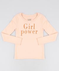 Blusa-Infantil-Canelada--Girl-Power--com-Glitter-Manga-Longa-Decote-Redondo-Laranja-Claro-9457398-Laranja_Claro_1