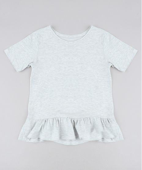 Blusa-Infantil-com-Perolas-e-Babado-Manga-Curta-Decote-Redondo-Cinza-Mescla-Claro-9441295-Cinza_Mescla_Claro_1