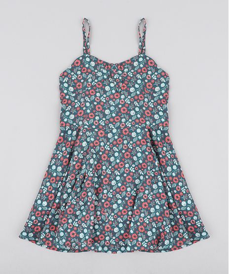 Vestido-Infantil-Estampado-Floral-com-No-Alca-Fina-Verde-9328161-Verde_1