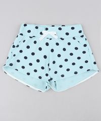 Short-Infantil-Estampado-de-Poa-com-Laco-Verde-Claro-9405576-Verde_Claro_1