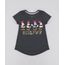Blusa-Infantil-Minnie-com-Paete-Manga-Curta-Decote-Redondo-Cinza-Mescla-Escuro-9406272-Cinza_Mescla_Escuro_1