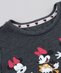 Blusa-Infantil-Minnie-com-Paete-Manga-Curta-Decote-Redondo-Cinza-Mescla-Escuro-9406272-Cinza_Mescla_Escuro_4