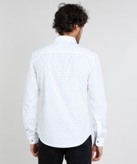 Camisa-Masculina-Slim-Estampada-Mini-Print-Manga-Longa-Branca-9252884-Branco_2