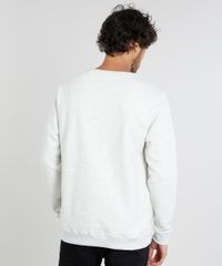 Blusao-Masculino-Basico-Mescla-em-Moletom-Bege-Claro-9467270-Bege_Claro_2