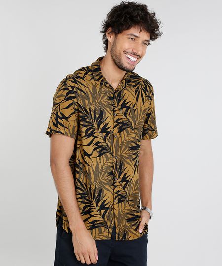 Camisa-Masculina-Relaxed-Estampada-de-Folhagem-Manga-Curta-Mostarda-9466283-Mostarda_1 Camisa-Masculina-Relaxed-Estampada-de-Folhagem-Manga-Curta-Mostarda-9466283-Mostarda_1