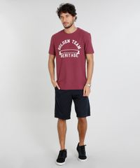 Camiseta-Masculina--Golden-Team--Manga-Curta-Gola-Careca-Vinho-9455926-Vinho_3