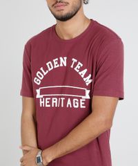 Camiseta-Masculina--Golden-Team--Manga-Curta-Gola-Careca-Vinho-9455926-Vinho_4