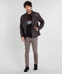 Jaqueta-Masculina-Biker-com-Bolsos-Vinho-9357809-Vinho_3