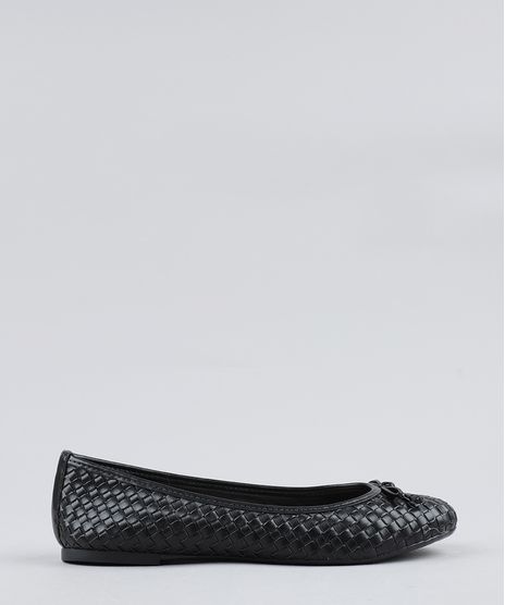 Sapatilha-Feminina-Bico-Redondo-Via-Uno-Tresse-com-Laco-Preta-9422480-Preto_1