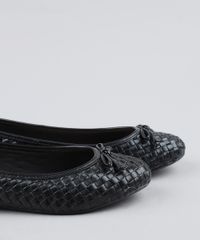 Sapatilha-Feminina-Bico-Redondo-Via-Uno-Tresse-com-Laco-Preta-9422480-Preto_2