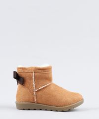 Bota-Infantil-com-Pelo-e-Laco-Caramelo-9441814-Caramelo_1