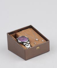 Kit-de-Relogio-Analogico-Mondaine-Feminino---Brinco---Colar---53716LPMVSE3KA-Grafite-9507693-Grafite_1