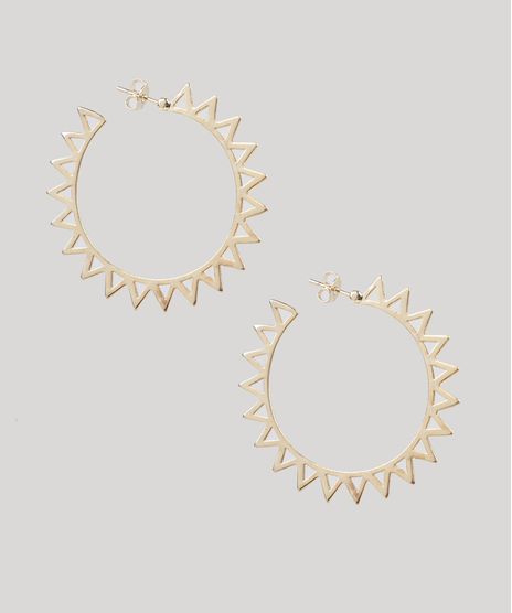 Brinco-Feminino-de-Argola-Geometrica-Dourado-9435774-Dourado_1