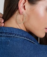 Brinco-Feminino-de-Argola-Geometrica-Dourado-9435774-Dourado_2