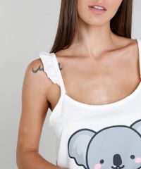 Short-Doll-Feminino-Estampado-de-Poa-com-Coala-Off-White-9439499-Off_White_3