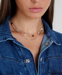 Kit-de-2-Colares-Femininos-Dourado-9435790-Dourado_2