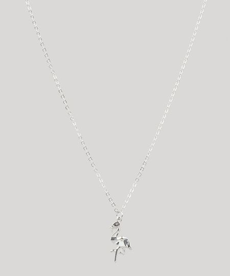 Colar-Feminino-com-Pingente-de-Flamingo-Prateado-9435792-Prateado_1