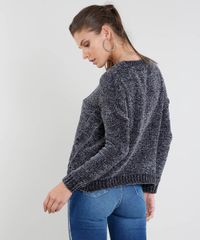 Sueter-Feminino-em-Trico-de-Chenille-Manga-Longa-Cinza-Mescla-Escuro-9356819-Cinza_Mescla_Escuro_2 Sueter-Feminino-em-Trico-de-Chenille-Manga-Longa-Cinza-Mescla-Escuro-9356819-Cinza_Mescla_Escuro_2