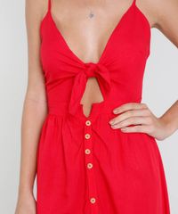 Vestido-Feminino-Longo-com-No-e-Botoes-Alca-Fina-Vermelho-9444486-Vermelho_4