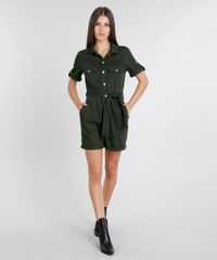 Macaquinho-de-Sarja-Feminino-com-Bolsos-Manga-Curta-Verde-Militar-9470539-Verde_Militar_3
