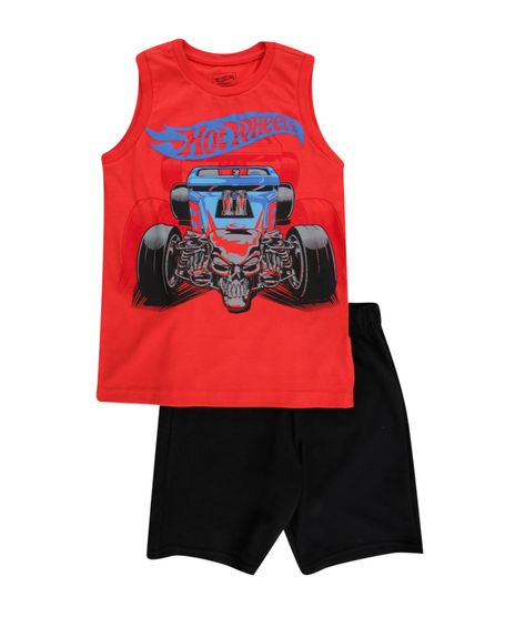 Conjunto-Hot-Wheels-de-Regata-Vermelha---Bermuda-Preta-8433025-Preto_1