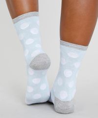 Meias-Femininas-Cano-Alto-Estampada-de-Poa-Azul-Claro-9423078-Azul_Claro_3
