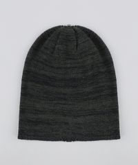 Gorro-Masculino-em-Trico-Mescla-Verde-Militar-8903243-Verde_Militar_1