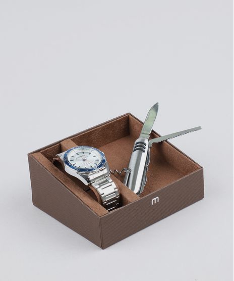 Kit-de-Relogio-Analogico-Mondaine-Masculino---Canivete---53521G0MVNE1KA-Prateado-9527721-Prateado_1