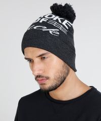 Gorro-Masculino-em-Trico-com-Pompom-Cinza-Mescla-Escuro-8903310-Cinza_Mescla_Escuro_2
