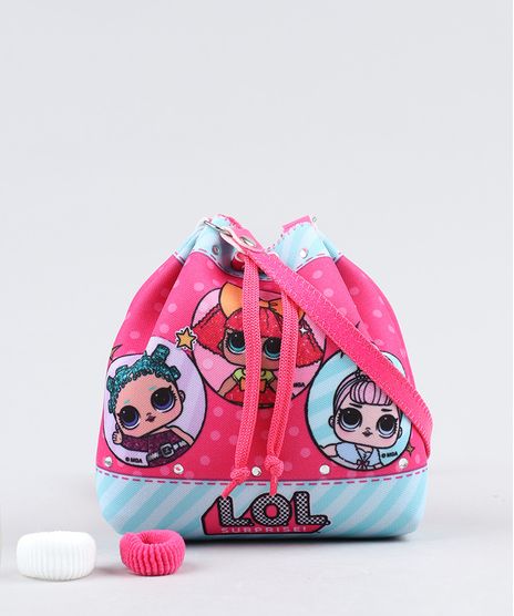 Bolsa-Infantil-LOL-Surprise-Estampada---Elasticos-de-Cabelo-Pink-9442874-Pink_1