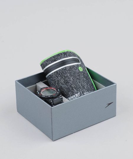 Kit de Relógio Digital Speedo Masculino + Porta Objetos - 80611G0EVNP1K Preto - Único Menor preço em Kit de Relógio Digital Speedo Masculino + Porta Objetos - 80611G0EVNP1K Preto - Único