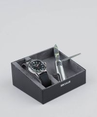 Kit-de-Relogio-Analogico-Seculus-Masculino---Canivete---23611G0SVNI1KB-Prateado-9507484-Prateado_1