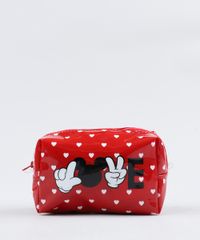 Necessaire-Feminina-Mickey-Estampada-de-Coracoes-Vermelha-9472385-Vermelho_1