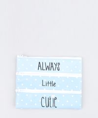 Necessaire-Feminina-com-Divisorias-Estampada-de-Poas-e-Pinguins-Azul-Claro-9440451-Azul_Claro_1