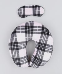 Kit-de-Apoio-de-Pescoco-Estampado-Xadrez---Tapa-Olho-Rosa-Claro-9439665-Rosa_Claro_1