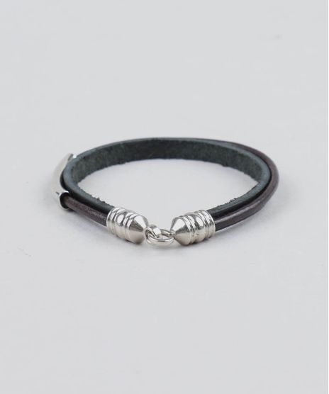 Pulseira-Masculina-com-Metal-Preta-9398706-Preto_1