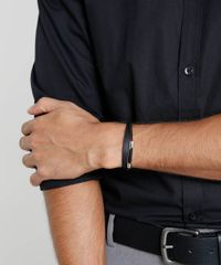 Pulseira-Masculina-com-Metal-Preta-9398706-Preto_2