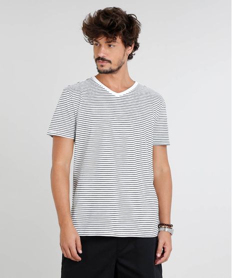 Camiseta-Masculina-Basica-Listrada-Manga-Curta-Gola-V-Off-White-9478797-Off_White_1