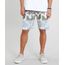 Bermuda-Surf-Masculina-Estampada-de-Folhagem-com-Bolso-Lateral-Cinza-9271443-Cinza_1