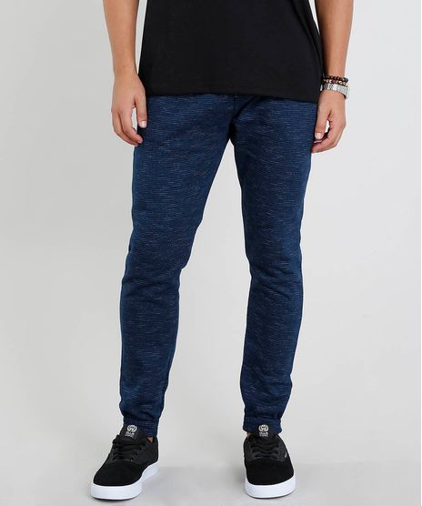 Calca-Masculina-Jogger-Mescla-em-Moletom--Azul-Marinho-9442740-Azul_Marinho_1