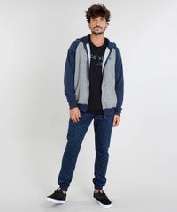 Calca-Masculina-Jogger-Mescla-em-Moletom--Azul-Marinho-9442740-Azul_Marinho_3