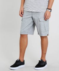 Bermuda-Masculina-Cargo-com-Cordao-Cinza-Mescla-Claro-9450097-Cinza_Mescla_Claro_1