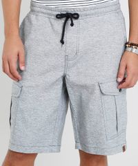 Bermuda-Masculina-Cargo-com-Cordao-Cinza-Mescla-Claro-9450097-Cinza_Mescla_Claro_2
