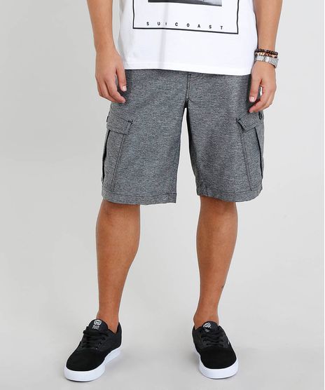 Bermuda-Masculina-Cargo-com-Cordao-Cinza-Mescla-Escuro-9450096-Cinza_Mescla_Escuro_1