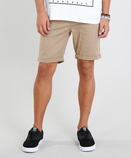 Bermuda-de-Sarja-Masculina-Reta-com-Cadarco-Kaki-9450098-Kaki_1