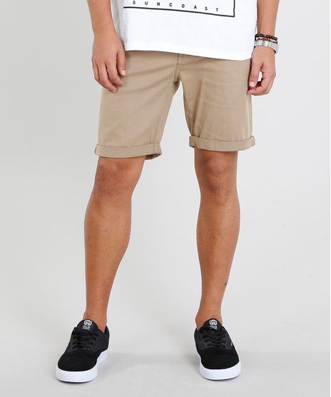 Bermuda-de-Sarja-Masculina-Reta-com-Cadarco-Kaki-9450098-Kaki_1