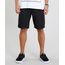 Bermuda-de-Sarja-Masculina-Reta-Estampada-Mini-Print-Preta-9464486-Preto_1