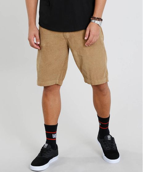 Bermuda-Masculina-Slim-em-Veludo-Cotele-Caramelo-9456259-Caramelo_1
